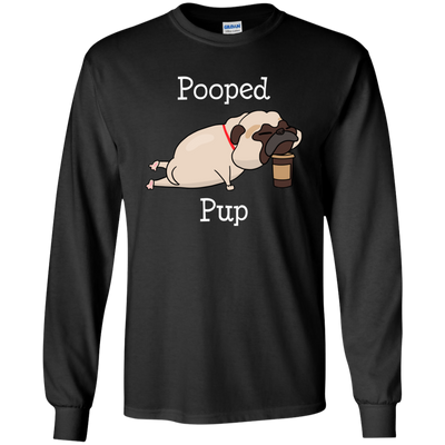 Nice Pug T Shirts - Pooped Pup, is a cool gift for friends and family