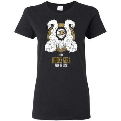 Anaheim Ducks Girl Win Or Lose T Shirts