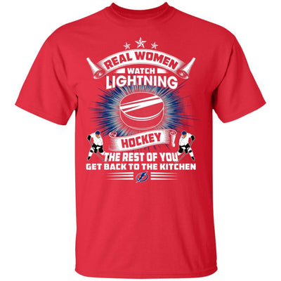 Funny Gift Real Women Watch Tampa Bay Lightning T Shirt