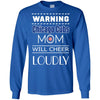 Warning Mom Will Cheer Loudly Chicago Cubs T Shirts