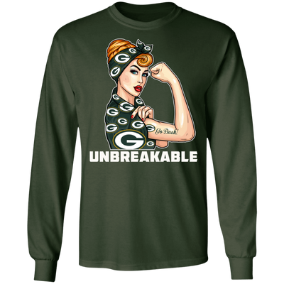 Beautiful Girl Unbreakable Go Green Bay Packers T Shirt