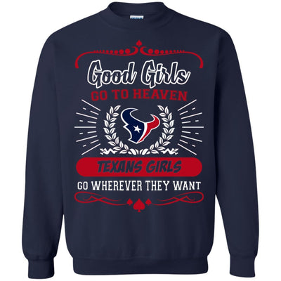 Good Girls Go To Heaven Houston Texans Girls T Shirts