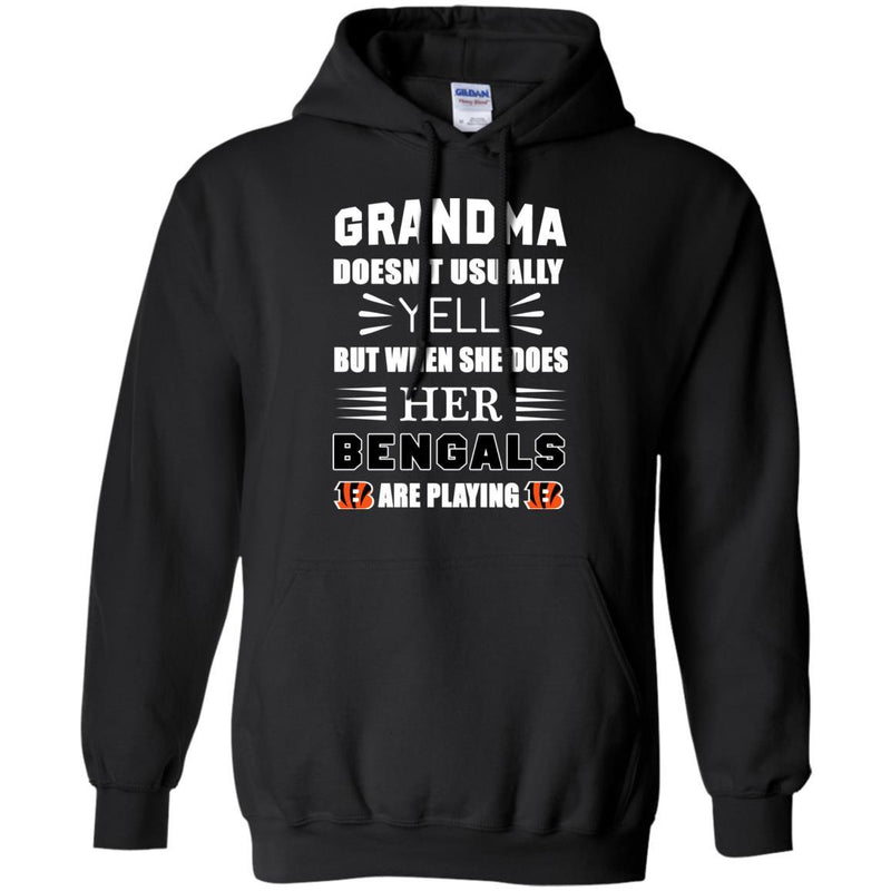 Grandma Doesn't Usually Yell Cincinnati Bengals T Shirts