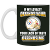 My Loyalty And Your Lack Of Taste Pittsburgh Steelers Mugs