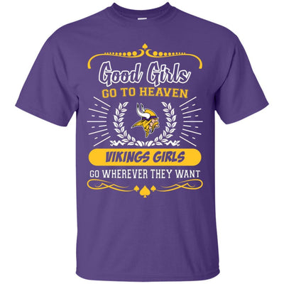 Good Girls Go To Heaven Minnesota Vikings Girls T Shirts