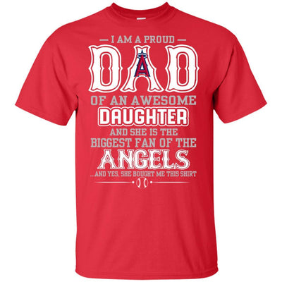 Proud Of Dad Of An Awesome Daughter Los Angeles Angels T Shirts