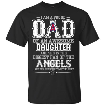 Proud Of Dad Of An Awesome Daughter Los Angeles Angels T Shirts