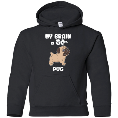 Pug - My brain is 80% T Shirts?