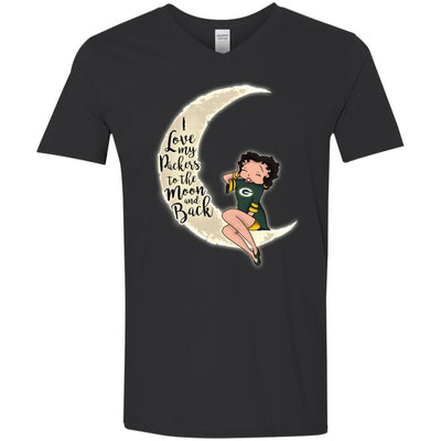 BB I Love My Green Bay Packers To The Moon And Back T Shirt - Best Funny Store