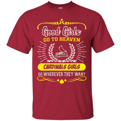 Good Girls Go To Heaven St. Louis Cardinals Girls T Shirts