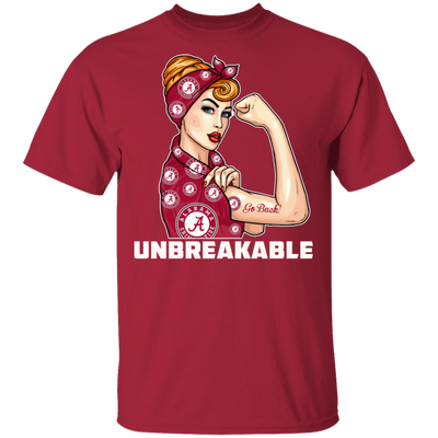 Beautiful Girl Unbreakable Go Alabama Crimson Tide T Shirt