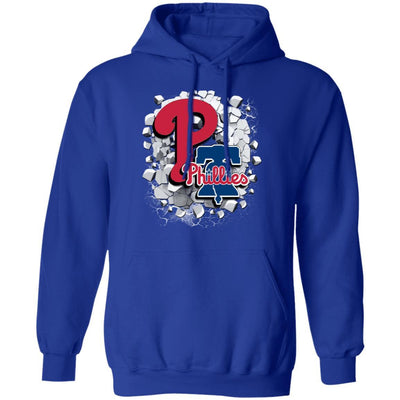 Colorful Earthquake Art Philadelphia Phillies T Shirt