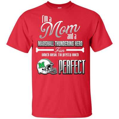 Cool Pretty Perfect Mom Fan Marshall Thundering Herd T Shirt