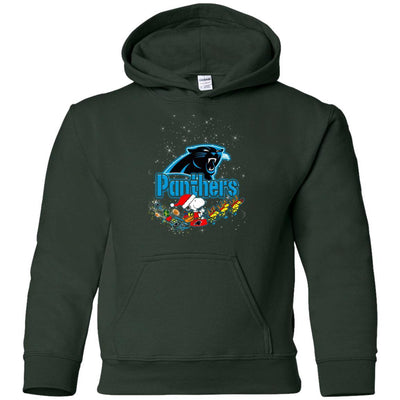 Snoopy Christmas Carolina Panthers T Shirts