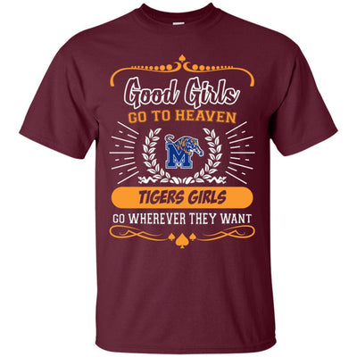 Good Girls Go To Heaven Memphis Tigers Girls T Shirts