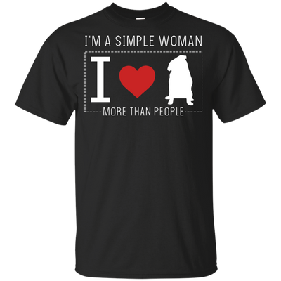 I'm A Simple Woman - Pug T Shirts