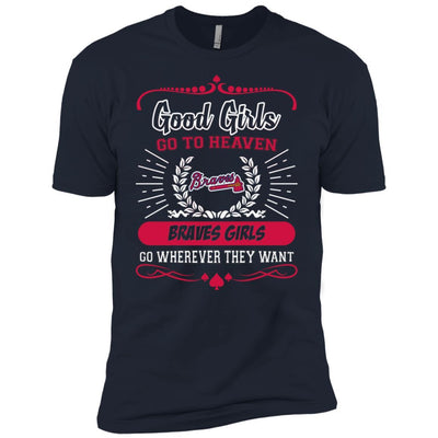 Good Girls Go To Heaven Atlanta Braves Girls T Shirts