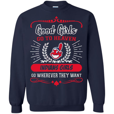 Good Girls Go To Heaven Cleveland Indians Girls T Shirts