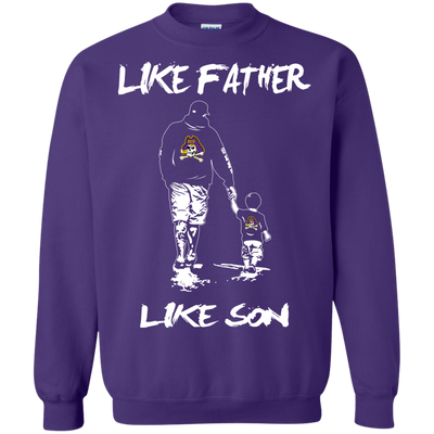 Happy Like Father Like Son East Carolina Pirates T Shirts