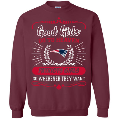 Good Girls Go To Heaven New England Patriots Girls T Shirts