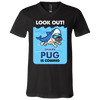 Look Out Shark Pug Is Coming T Shirts