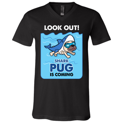 Look Out Shark Pug Is Coming T Shirts