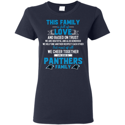 We Are A Carolina Panthers Family T Shirt