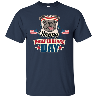 Happy Independence Day Pug T Shirts V2