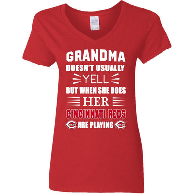 Grandma Doesn't Usually Yell Cincinnati Reds T Shirts