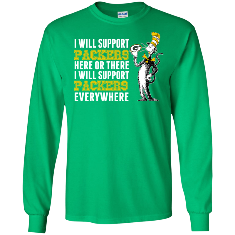 I Will Support Everywhere Green Bay Packers T Shirts