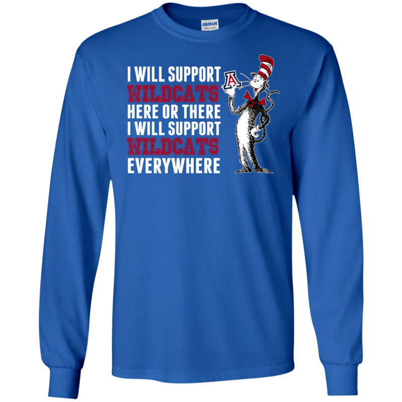 I Will Support Everywhere Arizona Wildcats T Shirts