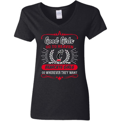 Good Girls Go To Heaven Cincinnati Bearcats Girls T Shirts