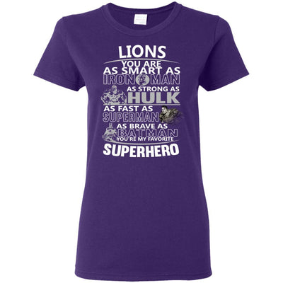 Detroit Lions You're My Favorite Super Hero T Shirts