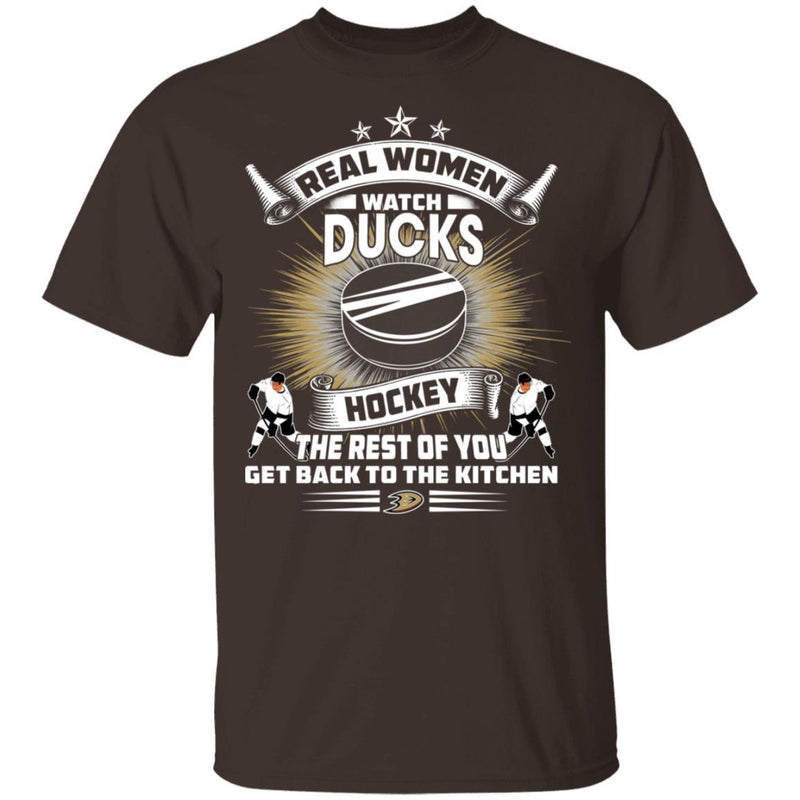 Funny Gift Real Women Watch Anaheim Ducks T Shirt