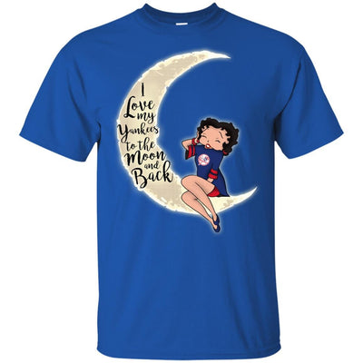 BB I Love My New York Yankees To The Moon And Back T Shirt - Best Funny Store