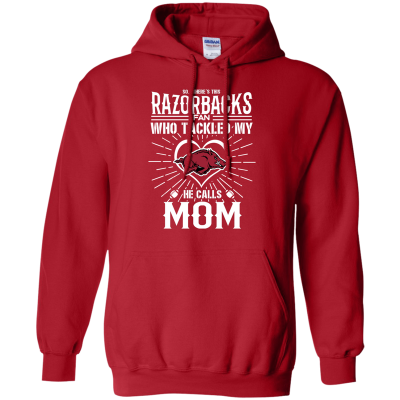 He Calls Mom Who Tackled My Arkansas Razorbacks T Shirts