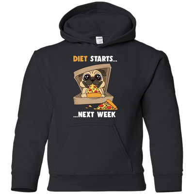 Diet Starts Next Week Pug T Shirts