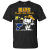 St. Louis Blues Make Me Drinks T Shirt