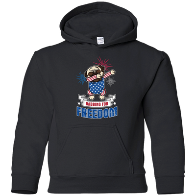 Dabbing For Freedom Pug T Shirts