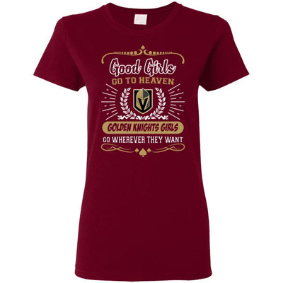 Good Girls Go To Heaven Vegas Golden Knights Girls T Shirts