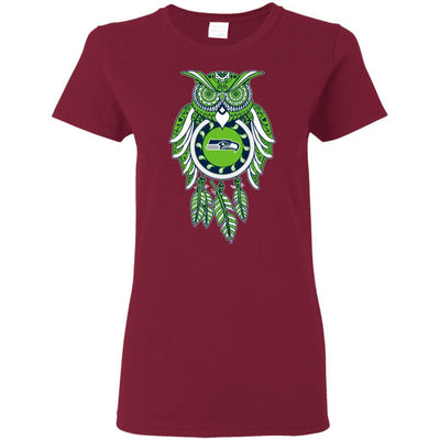 Dreamcatcher Owl Seattle Seahawks T Shirt