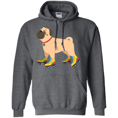 Roller Skating Pug T Shirts