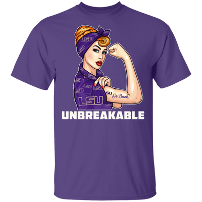 Beautiful Girl Unbreakable Go LSU Tigers T Shirt