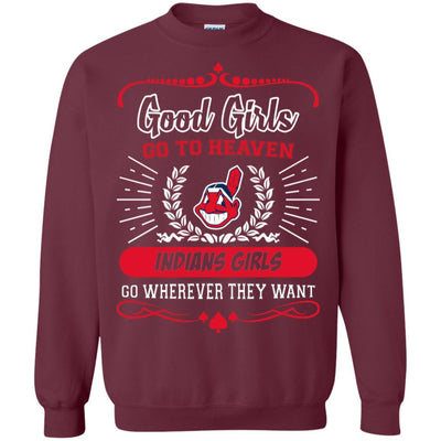 Good Girls Go To Heaven Cleveland Indians Girls T Shirts