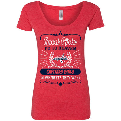 Good Girls Go To Heaven Washington Capitals Girls T Shirts