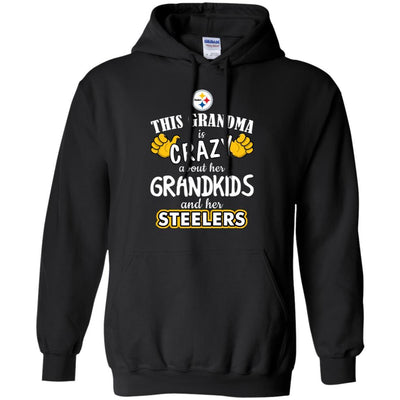 Funny This Grandma Is Crazy About Her Grandkids And Her Steelers T Shirts