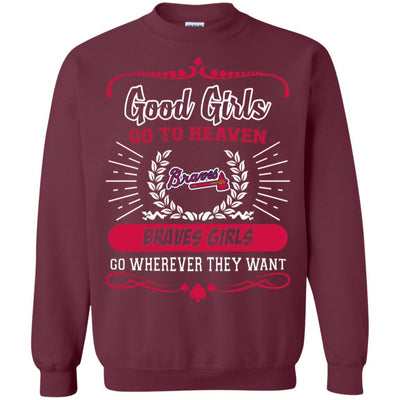 Good Girls Go To Heaven Atlanta Braves Girls T Shirts