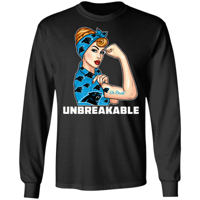 Beautiful Girl Unbreakable Go Carolina Panthers T Shirt