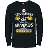 Funny This Grandma Is Crazy About Her Grandkids And Her Steelers T Shirts