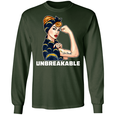 Beautiful Girl Unbreakable Go Los Angeles Chargers T Shirt